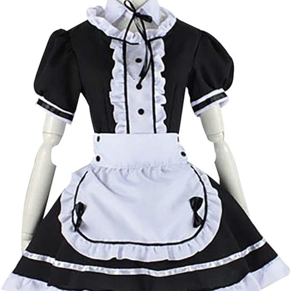 Halloween costume cosplay maid outfit